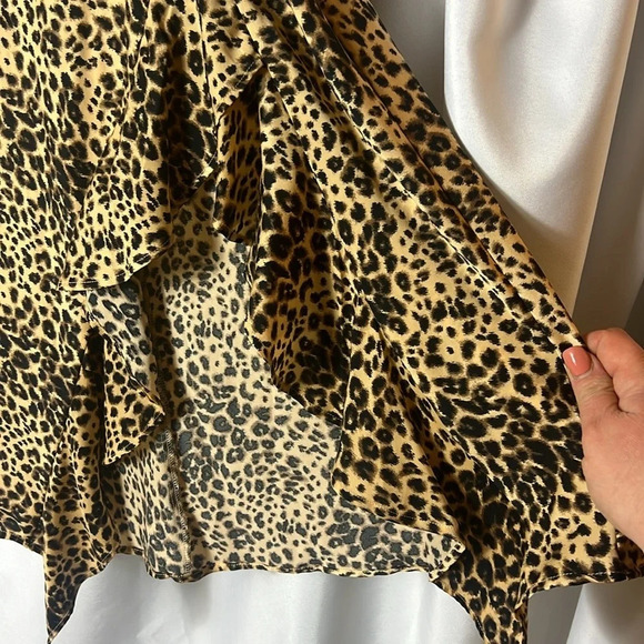 Code Mode Leopard Ruffle Maxi Skirt Size M - Picture 5 of 7